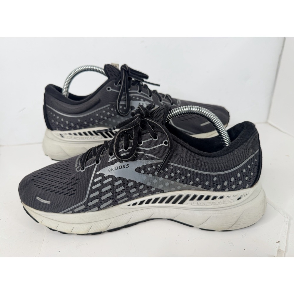 Brooks Adrenaline GTS 21 Men's Running Shoes Black Gray GuideRails Size 9